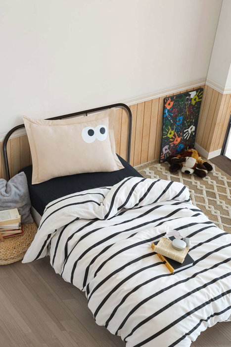 L'essentiel linge de maison Funny - Brown Juego de funda de edredón individual L'essentiel linge de maison Funny - Brown Juego de funda de edredón individual